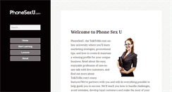 Desktop Screenshot of phonesexu.com